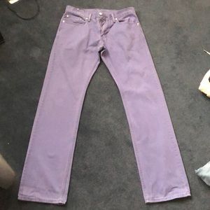 Levi 514 Mens Pants / Jeans - 32x34 - Purple/Blue